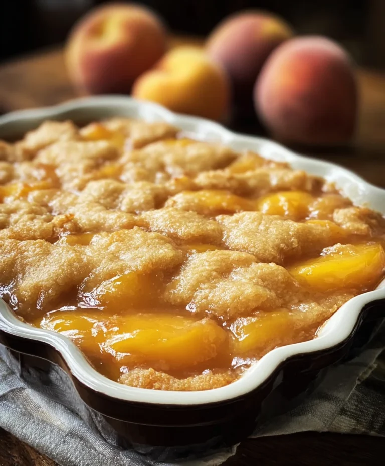 Best Southern Peach Cobbler Recipe-Sweet & Easy