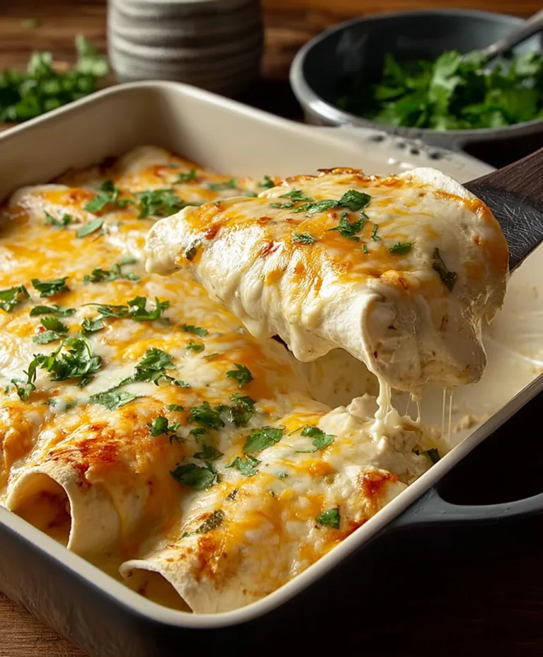 Easy White Chicken Enchiladas – Quick & Creamy Dinner
