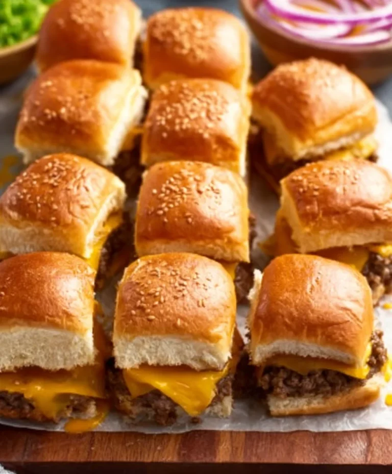 Easy Cheeseburger Sliders- Perfect Party Appetizer