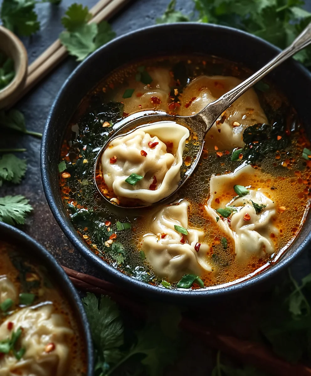 Cozy Thai Potsticker Soup - Comfort Food Recipe
