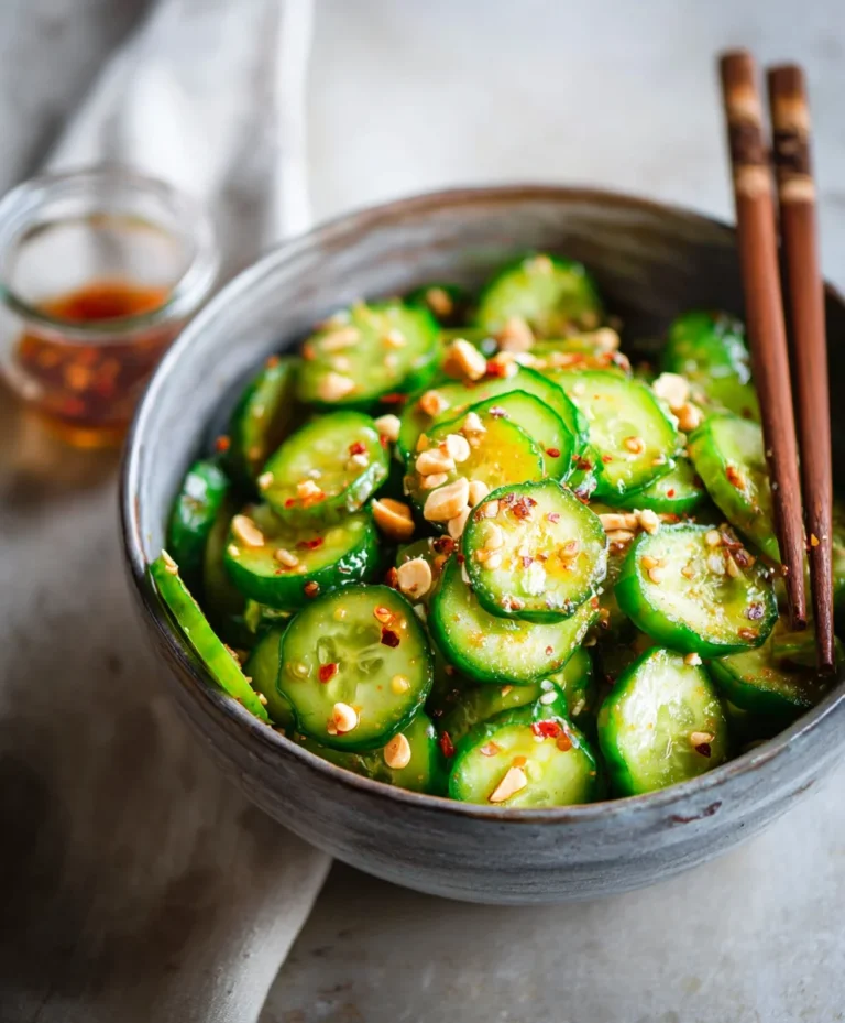 Easy Asian Cucumber Salad- Quick Refreshing Recipe