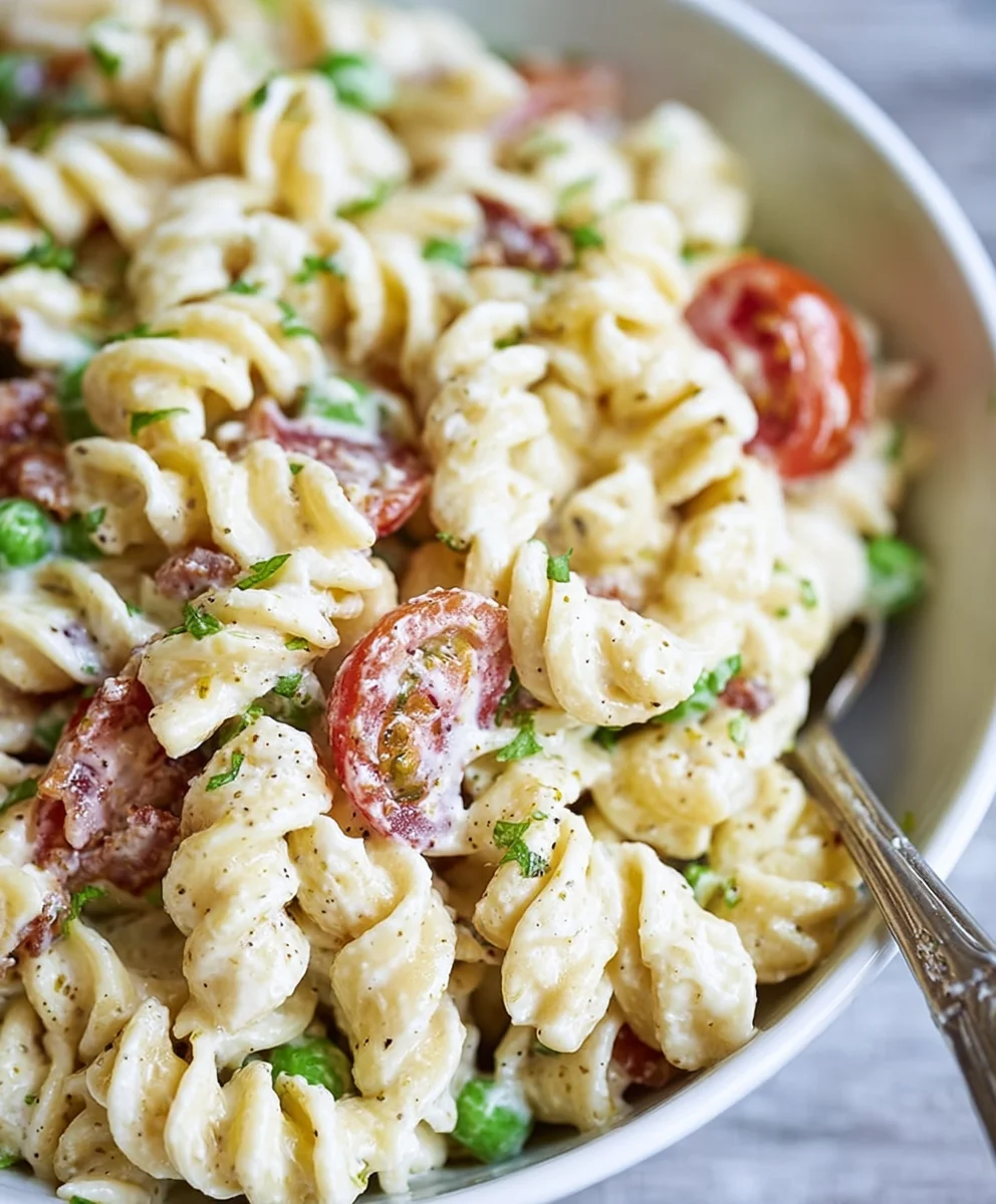 Easy Creamy Pasta Salad- Delicious & Refreshing Recipe