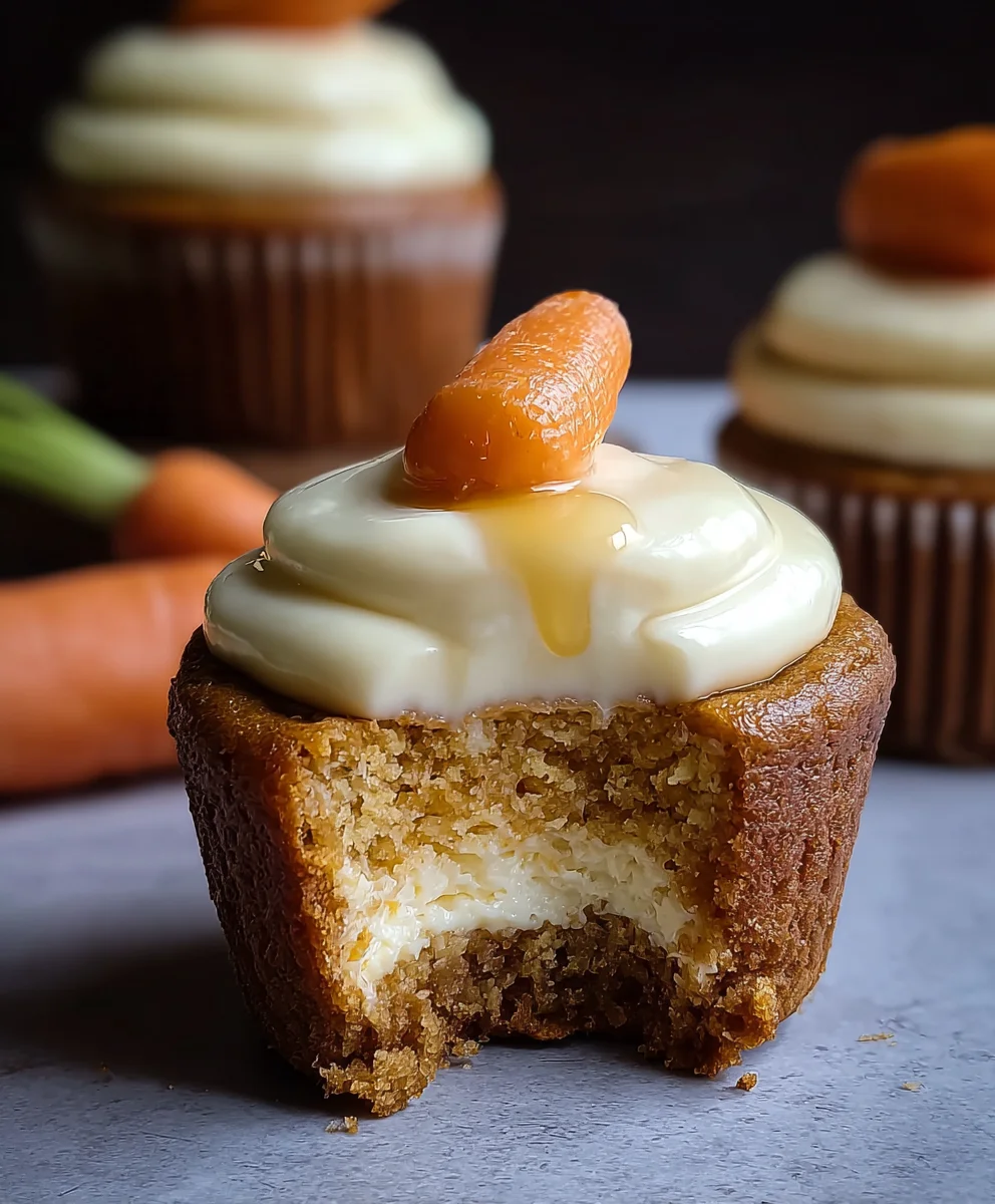 Carrot Cheesecake Cupcakes-Deliciously Decadent Treats