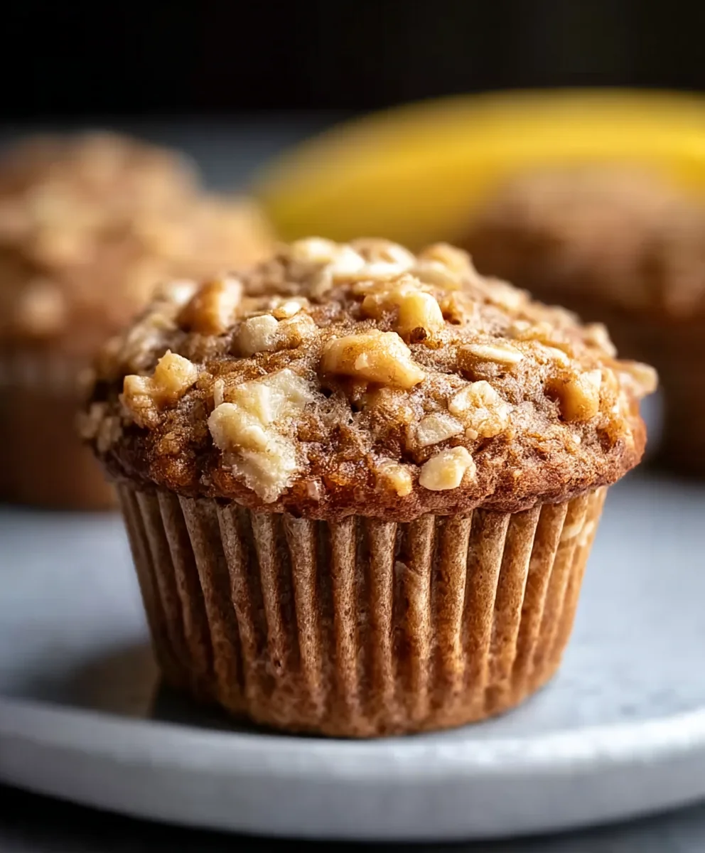 Healthy Banana Oatmeal Muffins - Easy Wholesome Treat