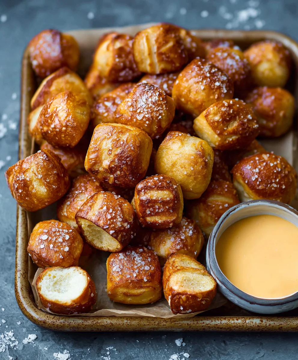 Easy Soft Pretzel Bites Recipe - Homemade Deliciousness