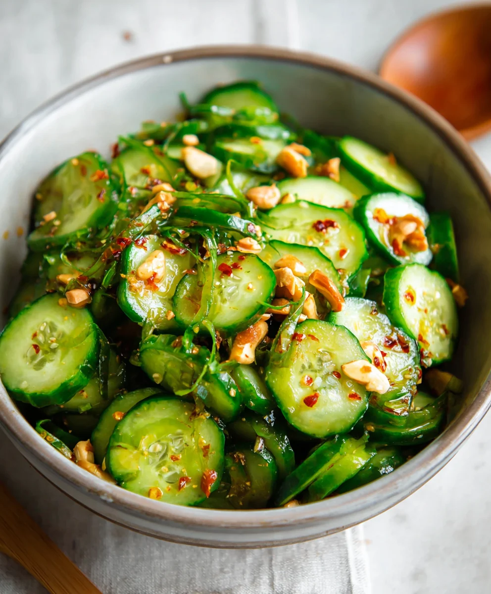 Easy Asian Cucumber Salad- Quick Refreshing Recipe