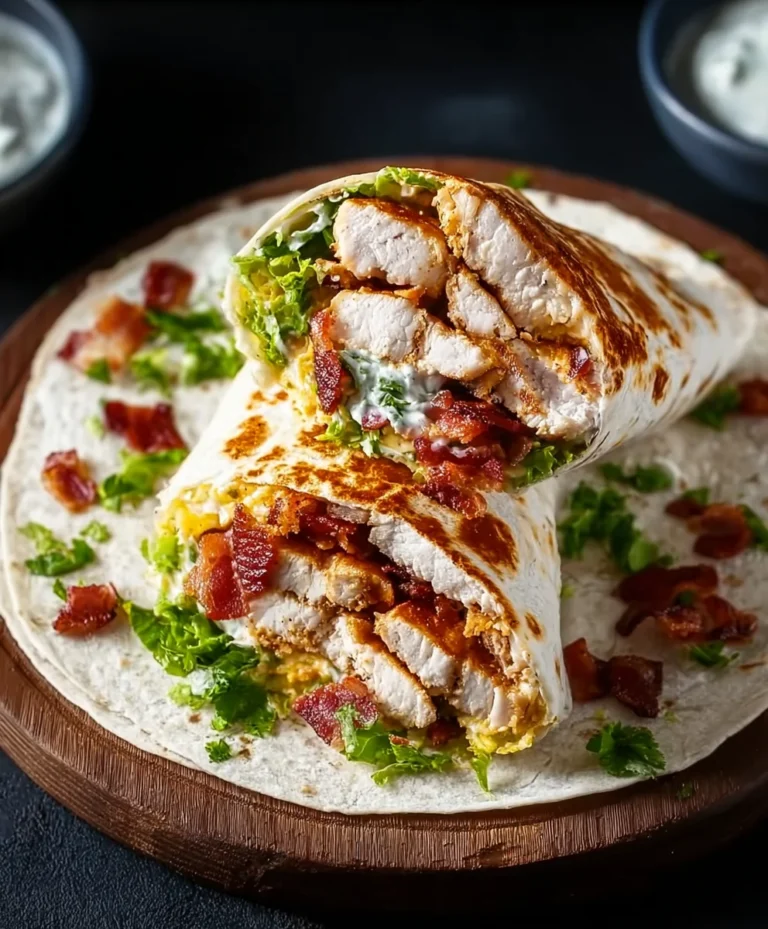 Crispy Chicken Beef-Beef Bacon Ranch Wrap