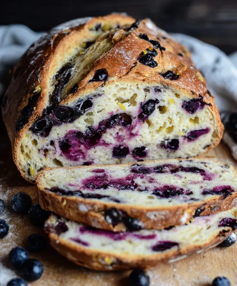 Lemon Blueberry Sourdough Bread – Easy Baking
