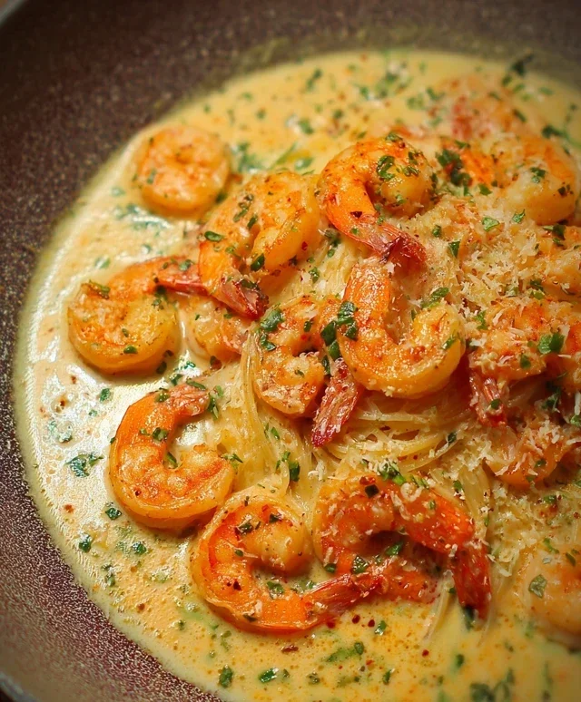 Creamy Garlic Shrimp (15 mins)
