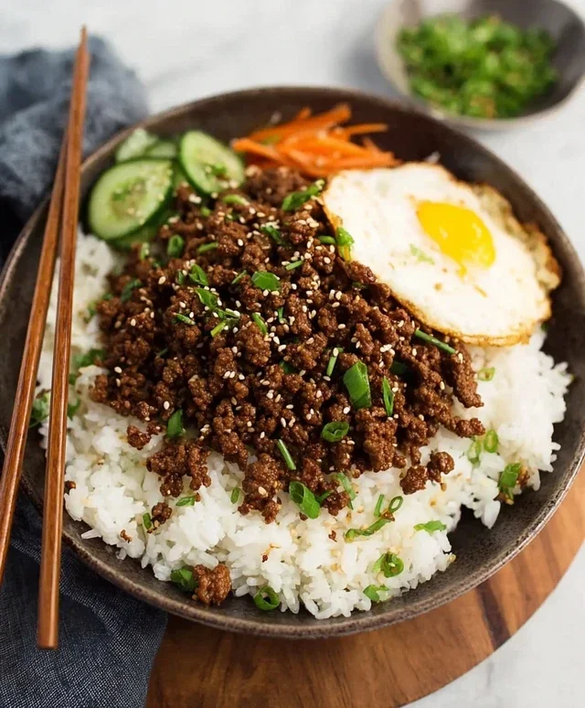 Korean Ground Beef Bowl (25-Minutes)