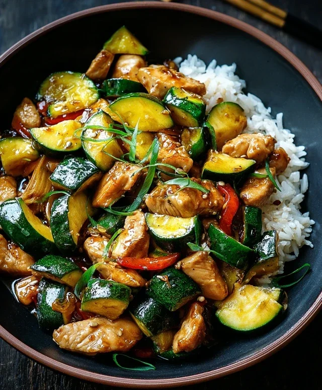 Chicken Zucchini Stir Fry