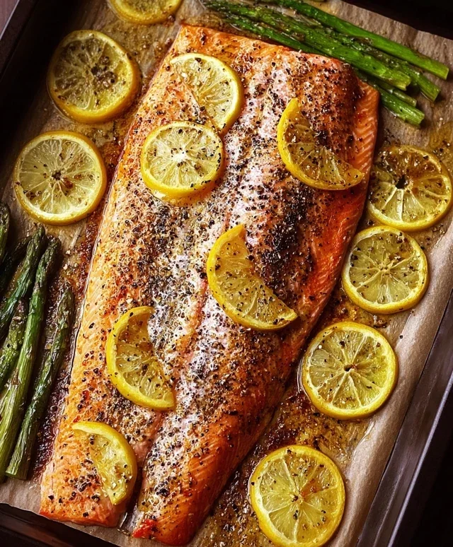 Baked Rainbow Trout with Lemon, Pepper, and Garlic