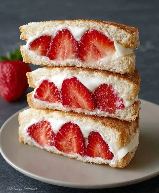 4-ingredient Strawberry Sando