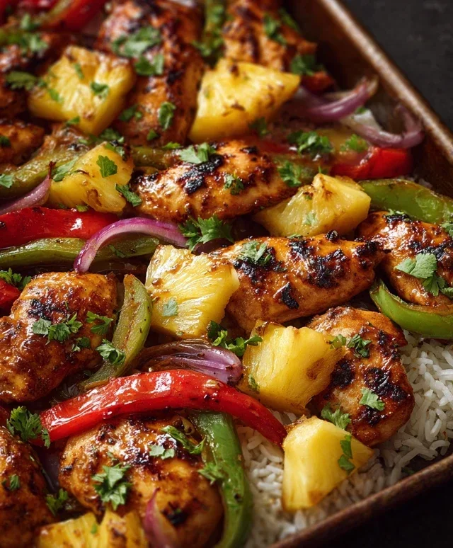 Hawaiian Chicken Sheet Pan