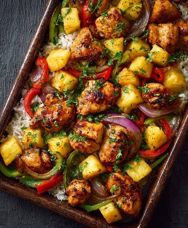 Hawaiian Chicken Sheet Pan