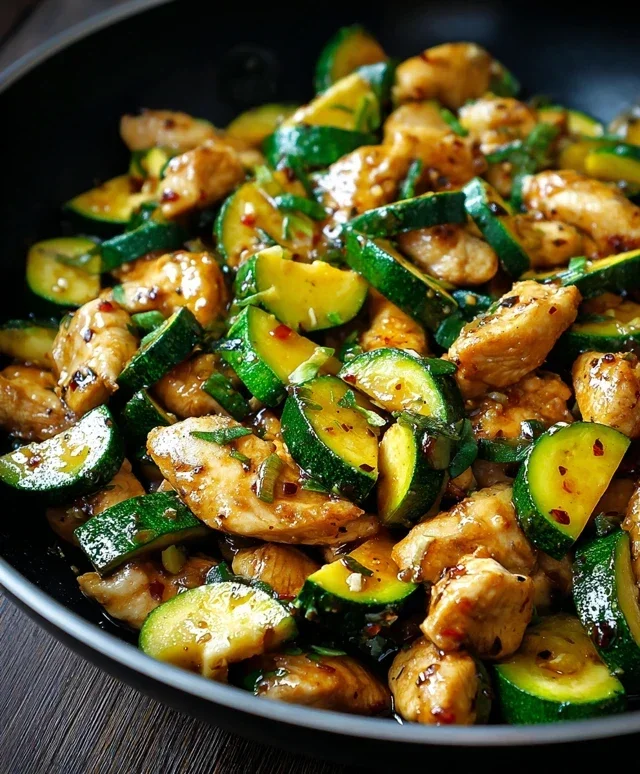 Chicken Zucchini Stir Fry