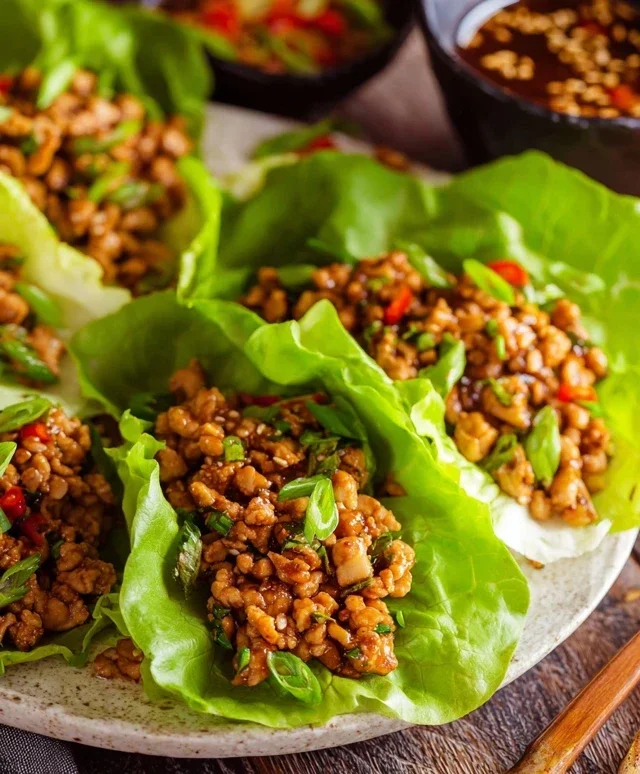 Chicken Lettuce Wraps (PF Chang's Copycat)