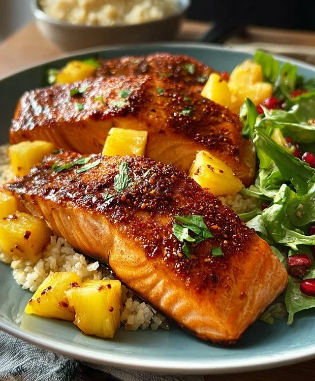 Pineapple Chipotle Salmon