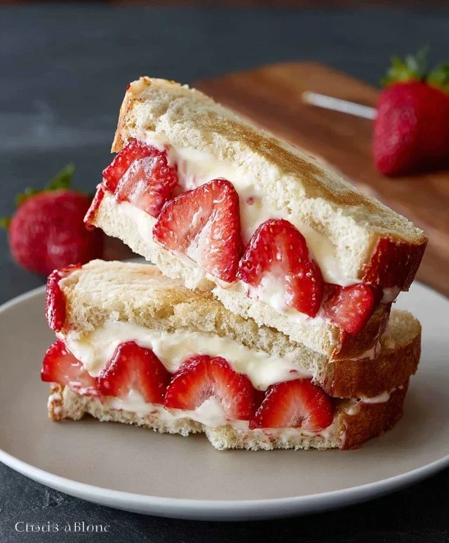 4-ingredient Strawberry Sando