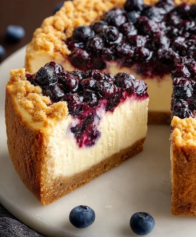 Blueberry Crum extract extractble Cheesecake
