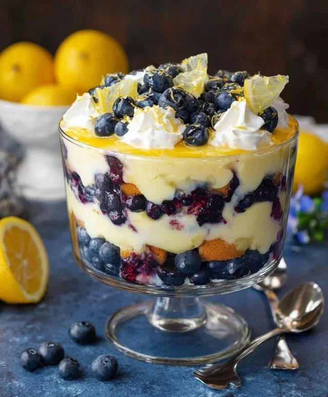 Easy Lemon Blueberry Trifle Recipe