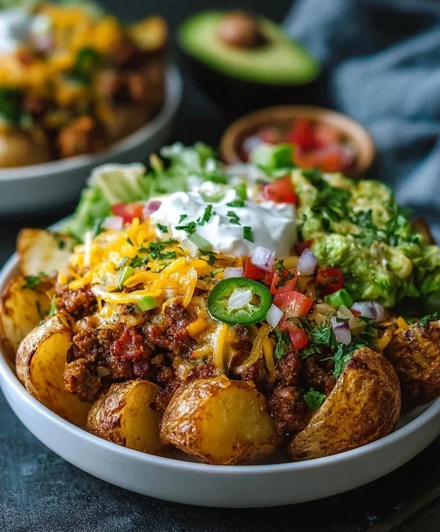 Loaded Potato Taco Bowl