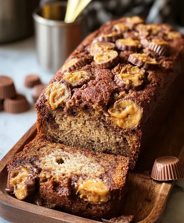 Reeses Peanut Butter Banana Bread