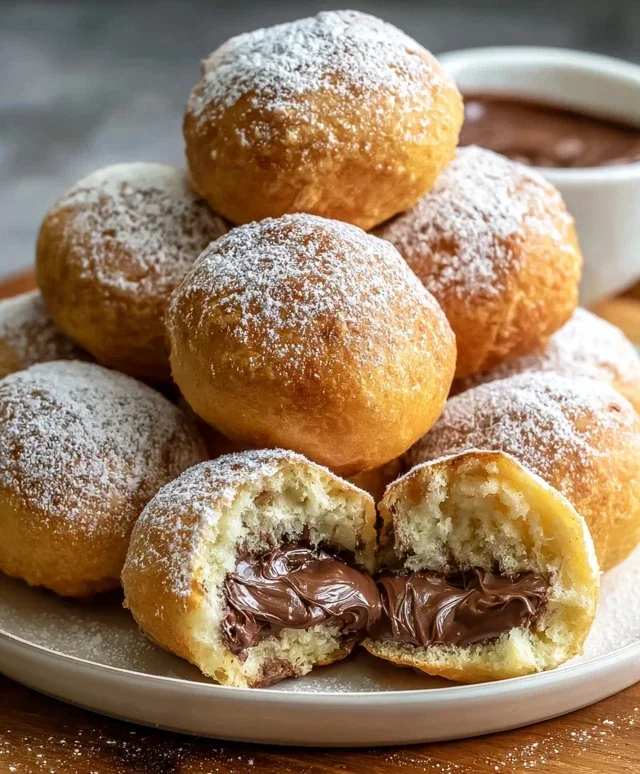 Air Fryer Nutella Bombs