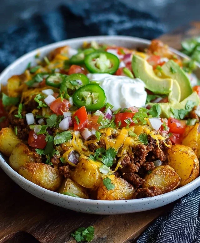 Loaded Potato Taco Bowl