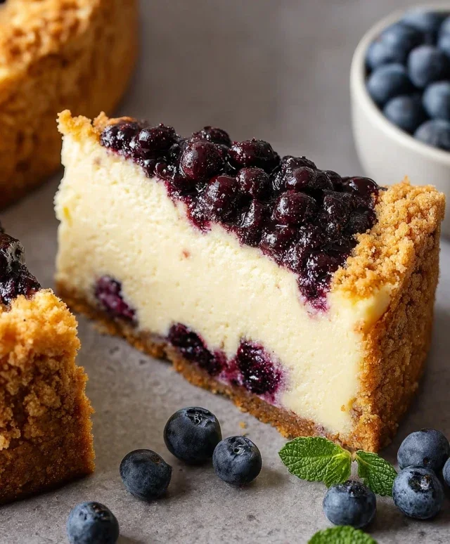 Blueberry Crum extract extractble Cheesecake