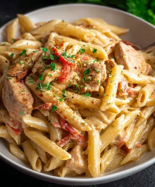 Crock Pot Creamy Cajun Chicken Pasta