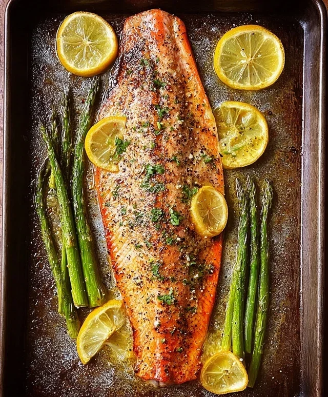 Baked Rainbow Trout with Lemon, Pepper, and Garlic