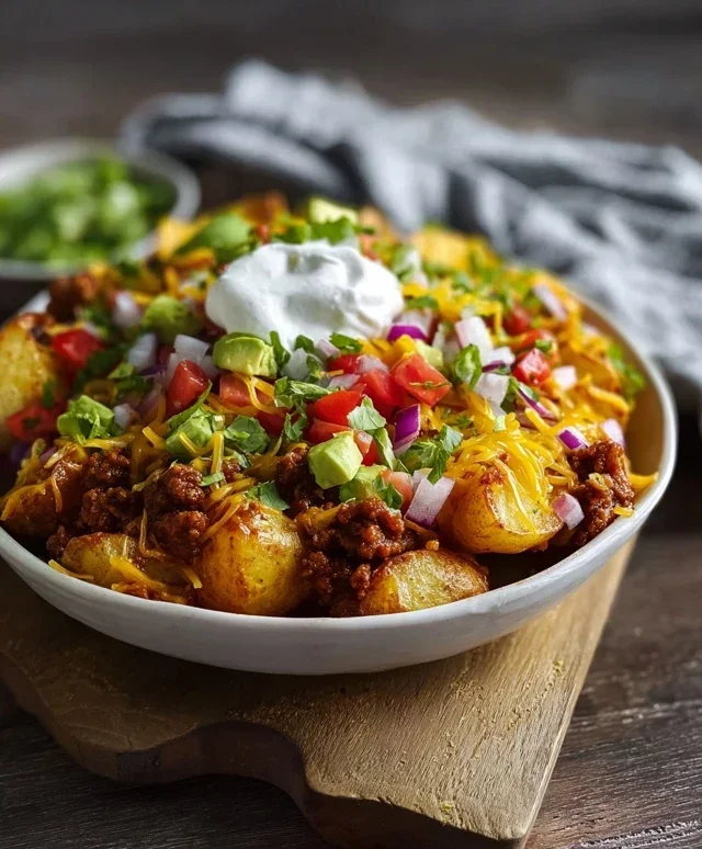 Loaded Potato Taco Bowl