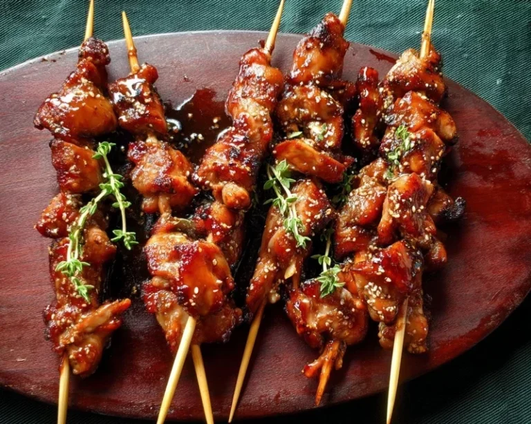 BBQ Chicken Skewer Salad