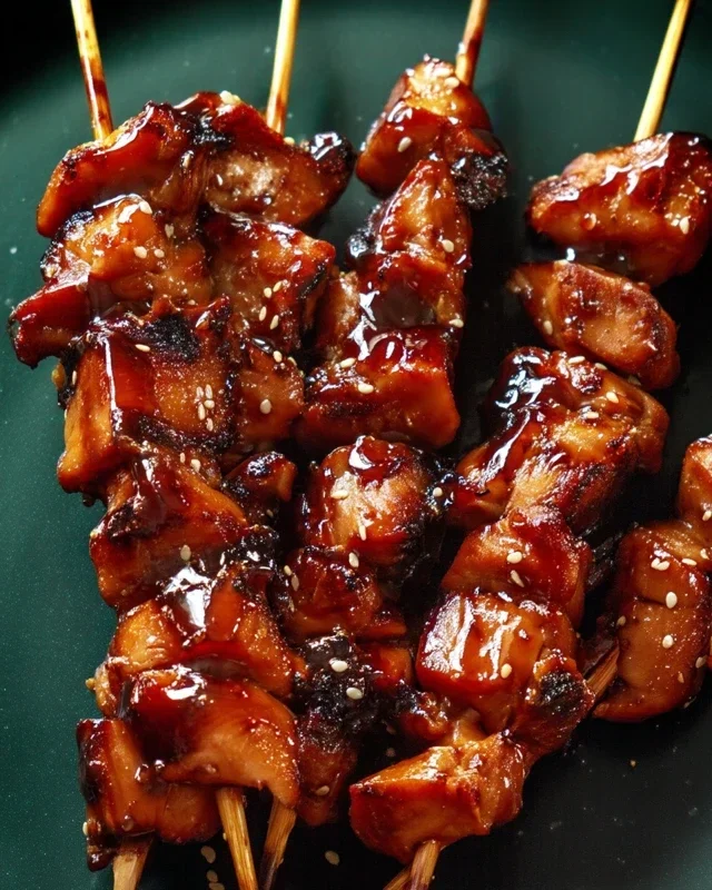 BBQ Chicken Skewer Salad