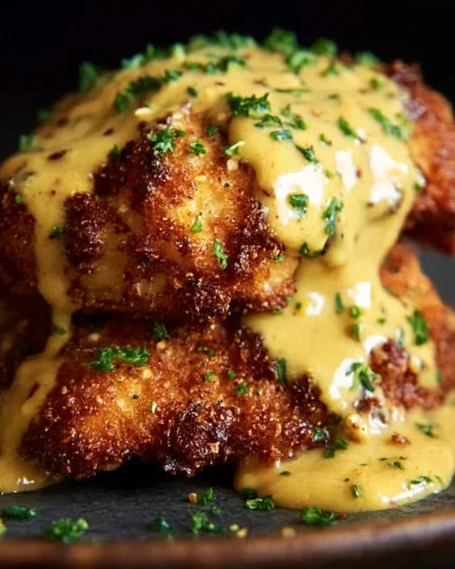 Pretzel Chicken with Mustard-Cheddar Sauce: An Amazing Ultimate Recipe