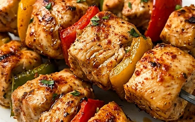 Air Fryer Chicken Skewers (VIDEO)