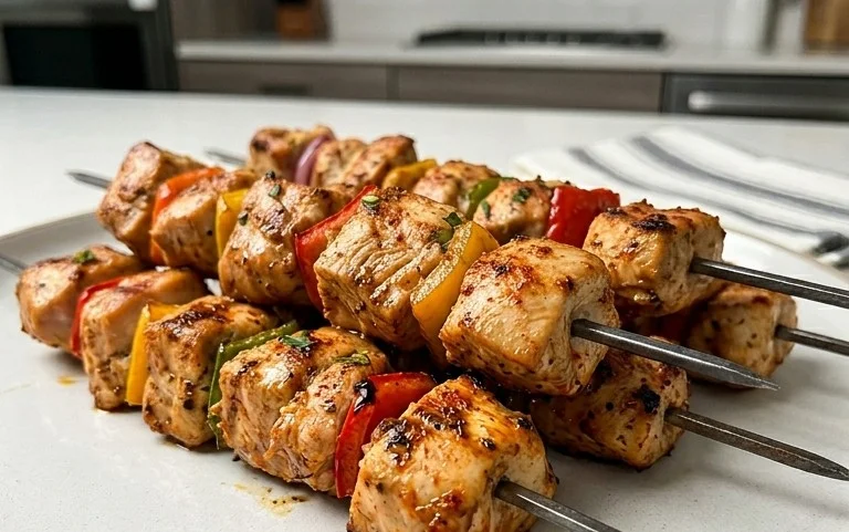 Air Fryer Chicken Skewers (VIDEO)