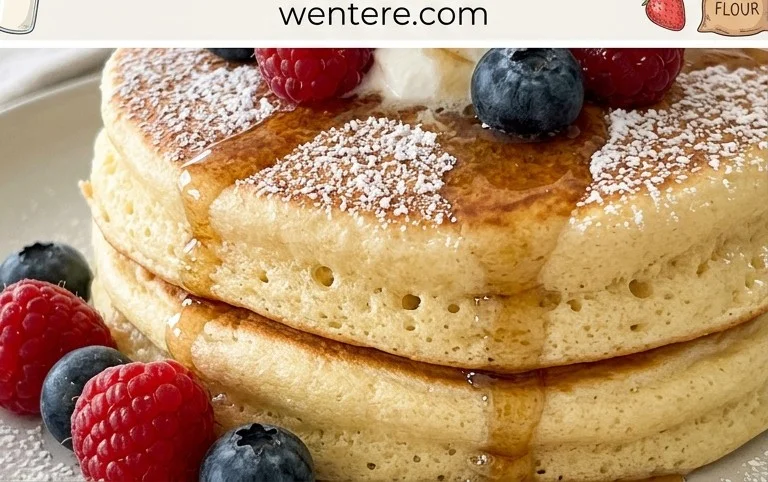 Fluffy Japanese Soufflé Pancakes