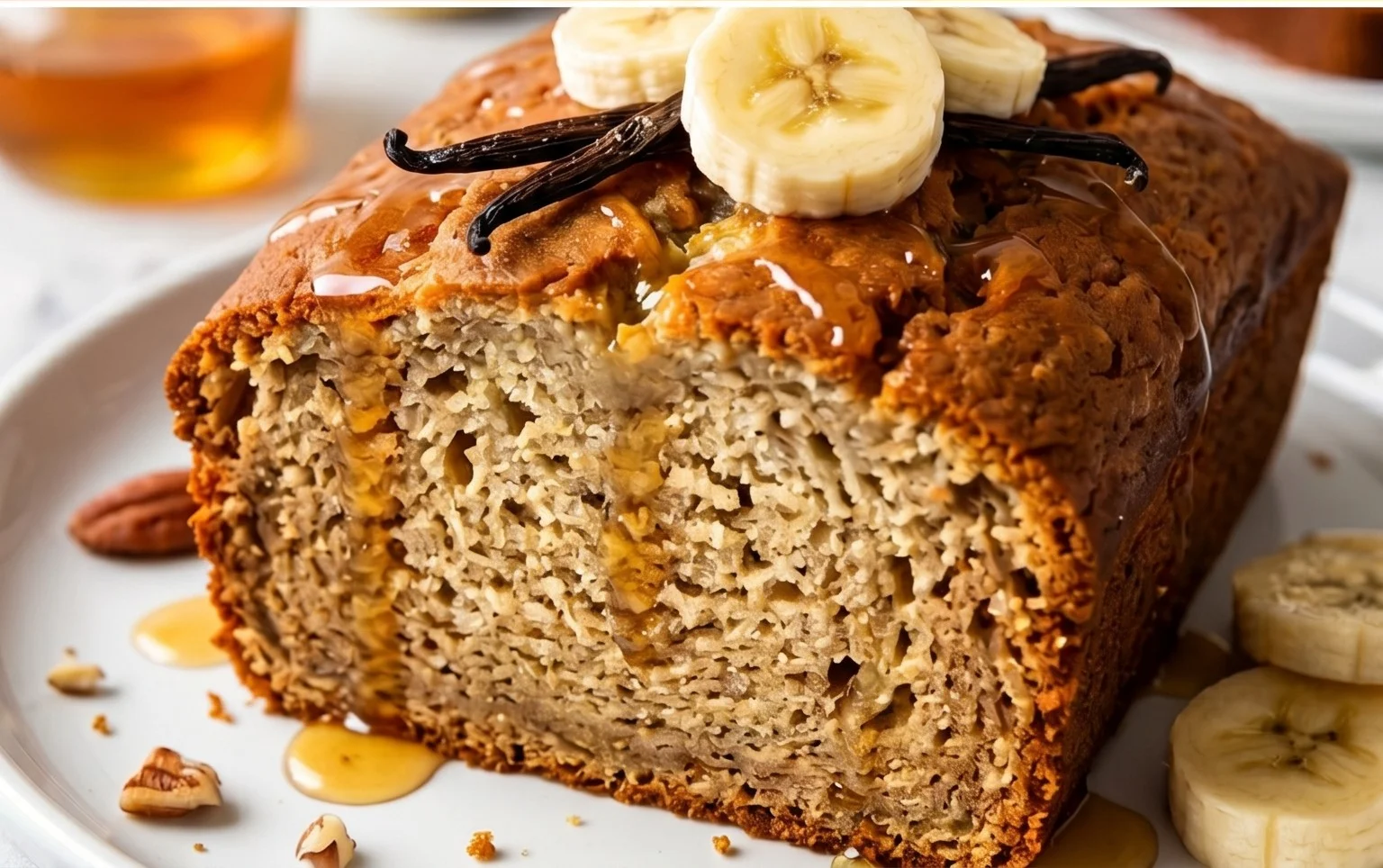 The BEST Honey Vanilla Banana Bread ~ Soft & Fluffy, Easy Recipe