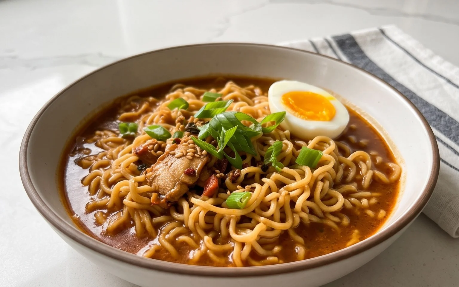 Easy Saucy Ramen Noodles