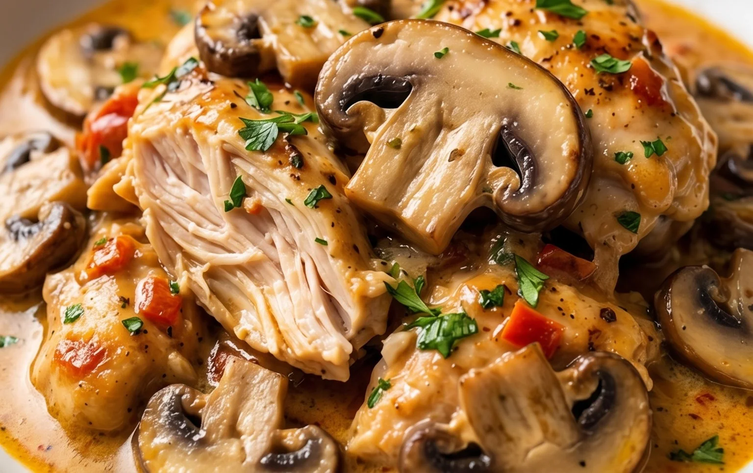 Creamy Mushroom Chicken Recipe