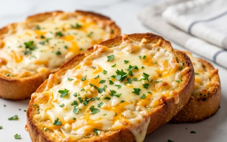 BEST CHEESY GARLIC BREAD RECIPE
