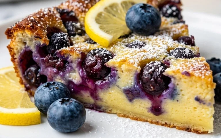 Lemon Blueberry Clafoutis