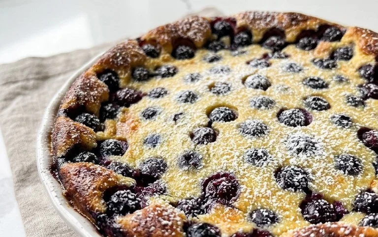 Lemon Blueberry Clafoutis