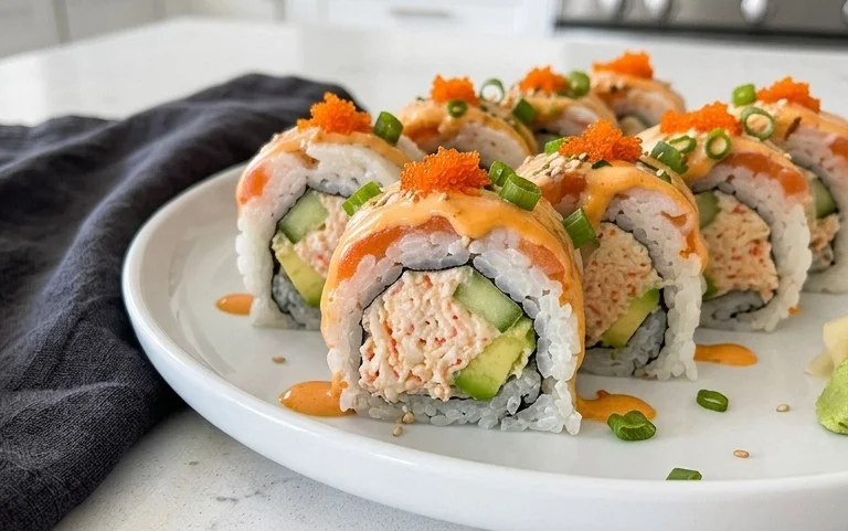 Kani Sushi (Spicy Crab Roll)