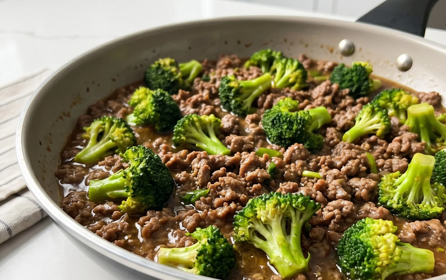 Ground Beef and Broccoli