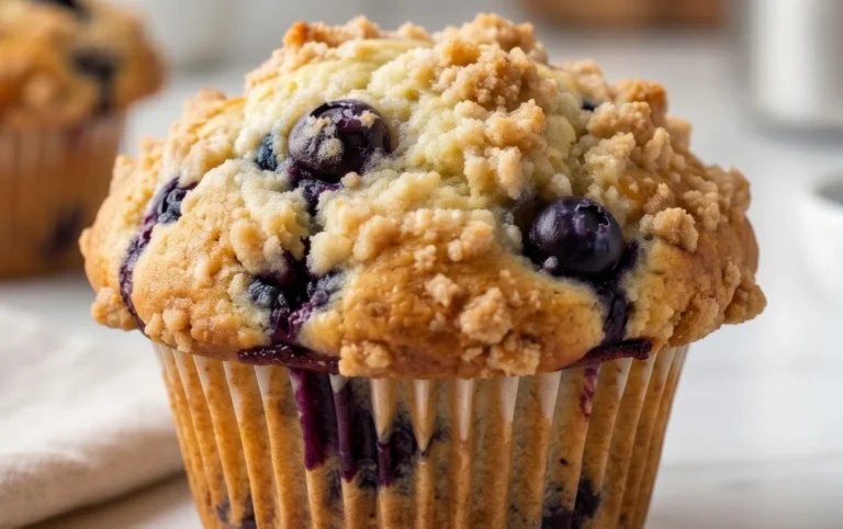Lemon Blueberry Streusel Muffins
