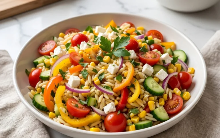 Rainbow Orzo Salad