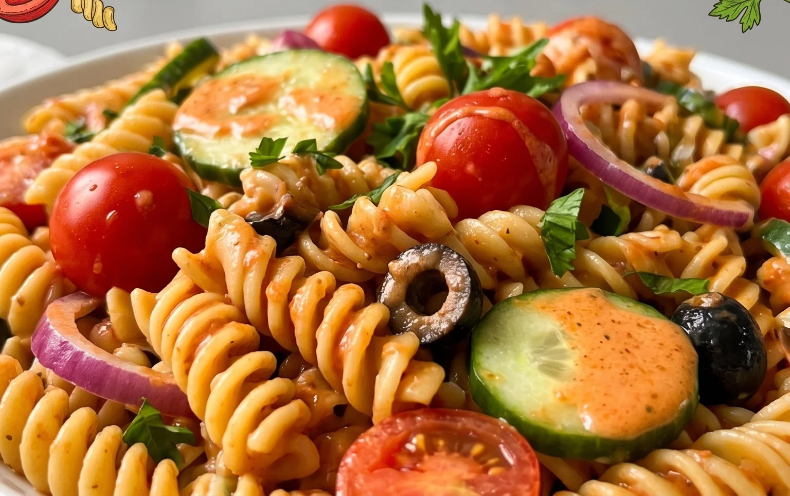 French Dressing Pasta Salad